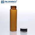 Lab hplc amber clear 40ml garrafa de armazenamento de vidro químico